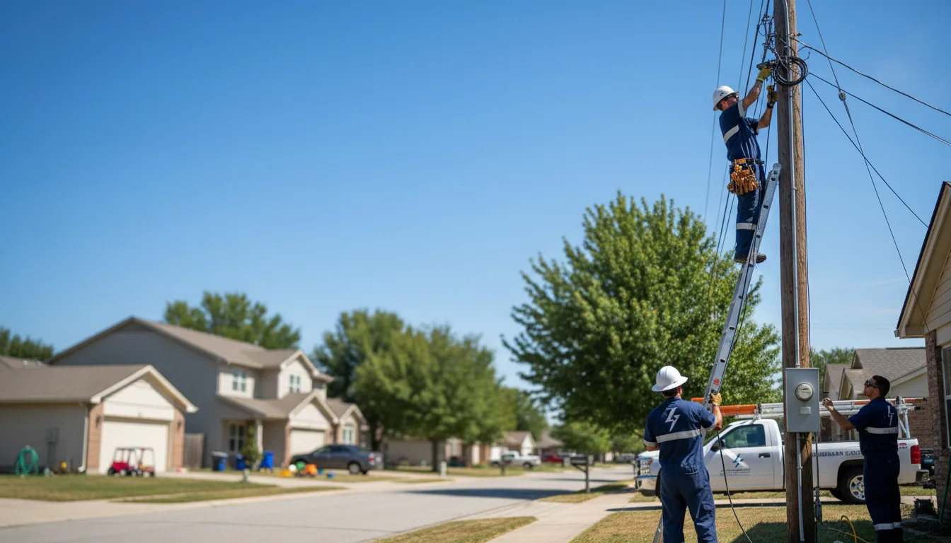 Residential electrician providing installation services in Burtrum, MN